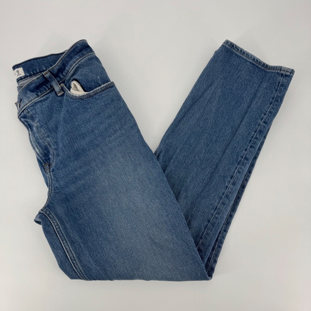 Abercrombie 90s Straight Jeans Women's 28 Ultra‎ High Rise Crossover Waist